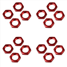 Wheel Hex Hub Nut Cover N10177 for RC1:8 Model Car,Red