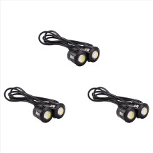 2pcs LED Eagle Eye Backup Light White Light 9W black