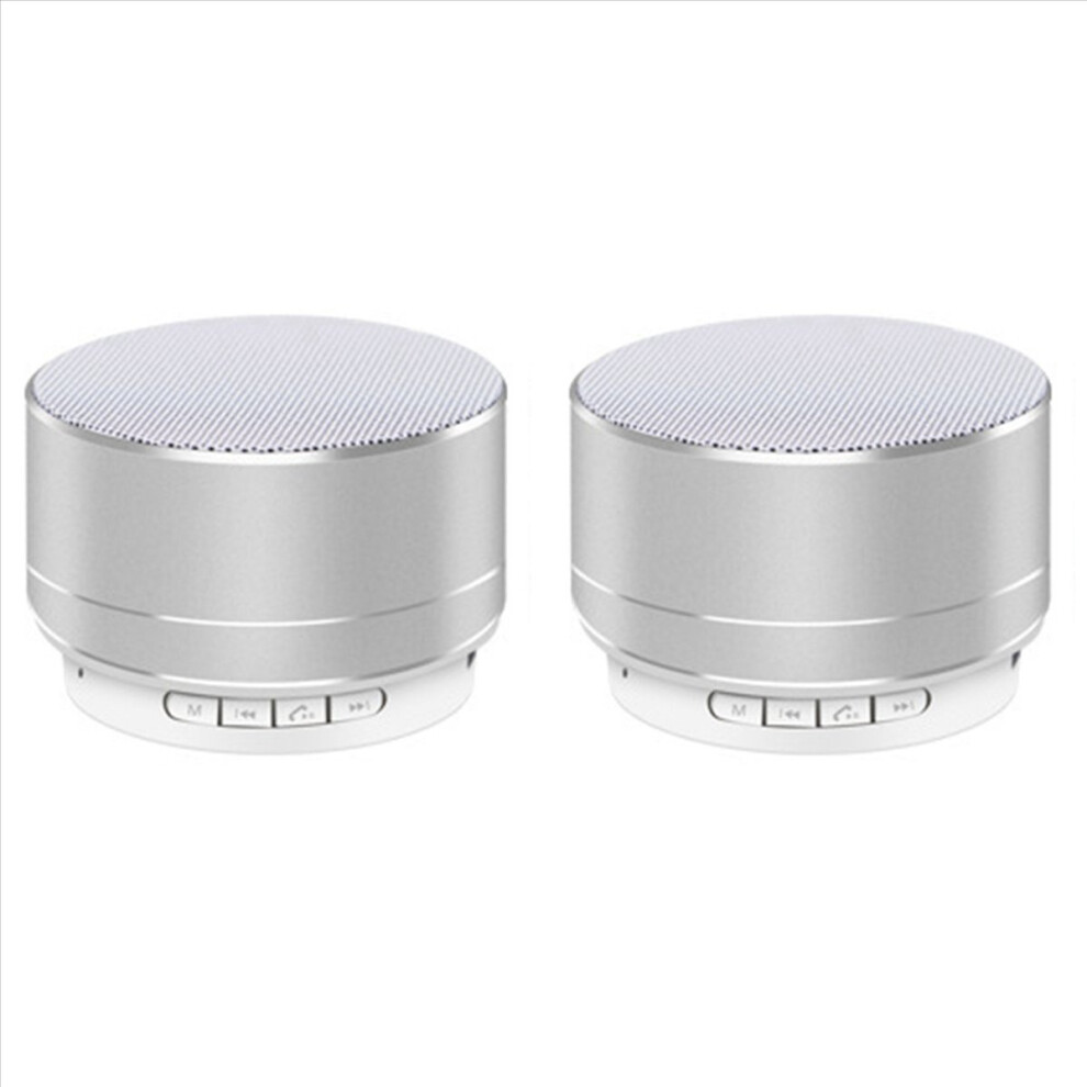 A10 Mini Bluetooth Speaker Outdoor Cannon Subwoofer Silver 4853188015085