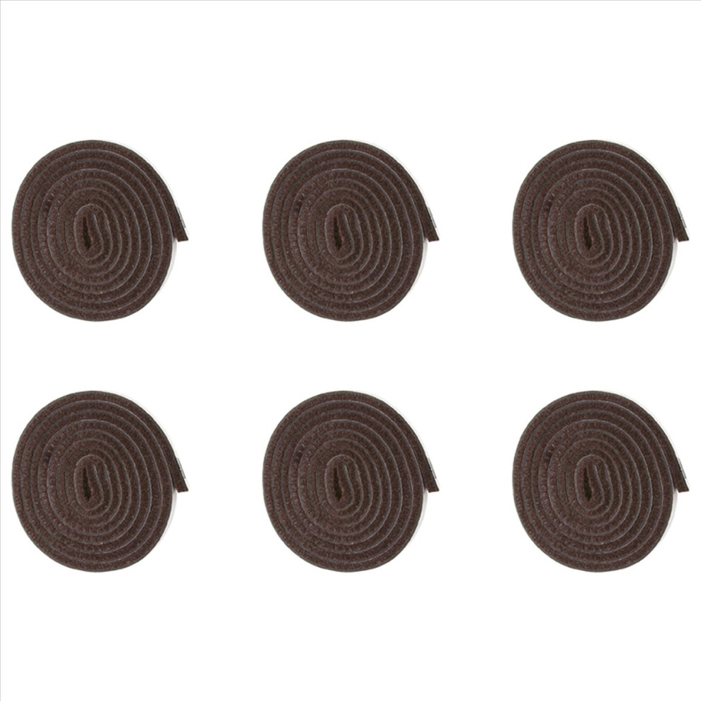 Self-Stick Felt Strip Roll For Surfaces (1/2 Inch X 60 Inch), Brown 4853188052486