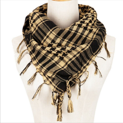 Unisex Scarf Polyester Tassel , Beige 2