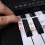 Autocollants pour clavier de piano à queue/électrique 88 touches, notation des portées 4