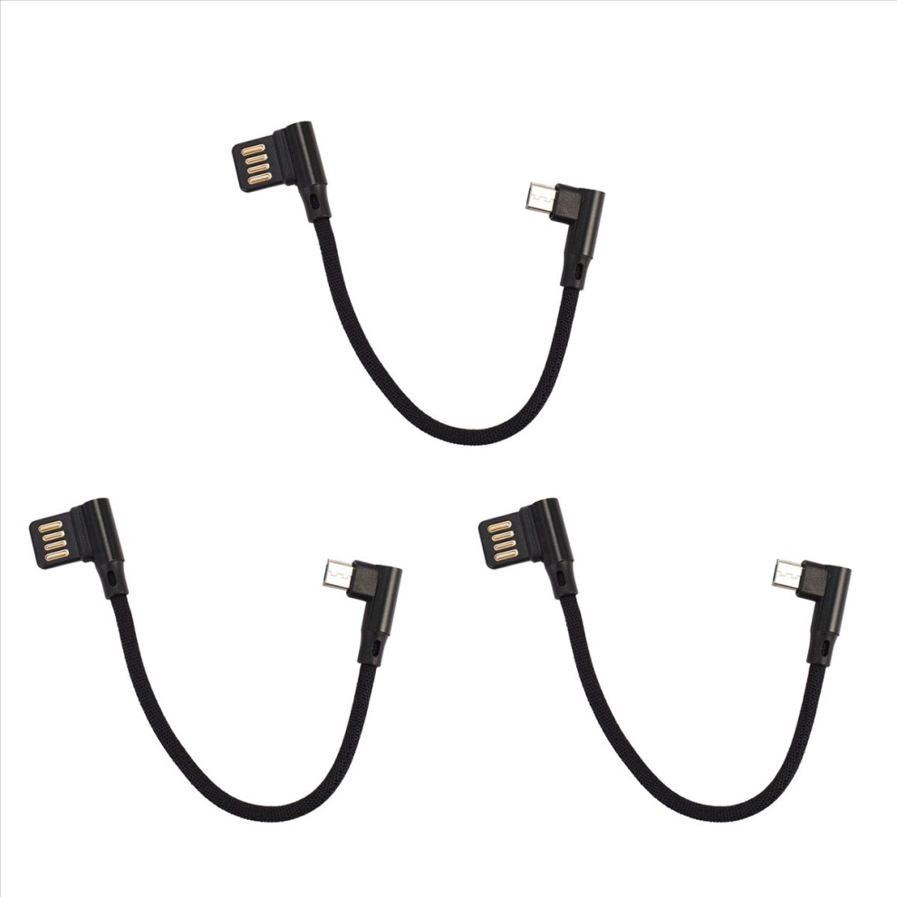 15Cm Micro- Usb 5Pin Right Usb 2.0 Dual Elbow Data Charging Cable 4852133341477