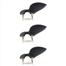 Mentoniera per violino 3/4 4/4 Mentoniera in legno con supporto standard nera