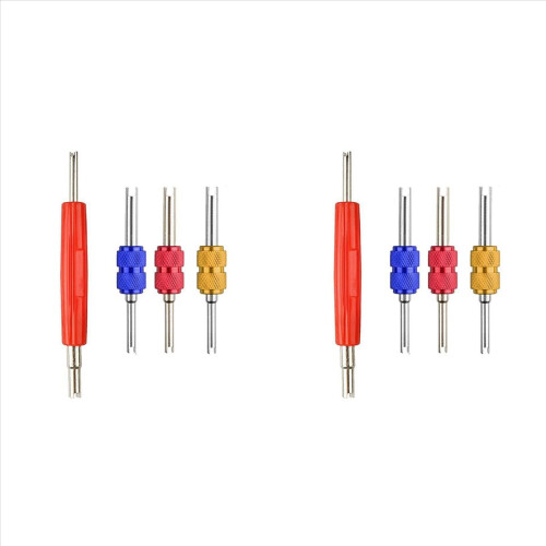4Pcs R134 R12 A/C HVAC Schrader Valve Stem Core Remover Tool