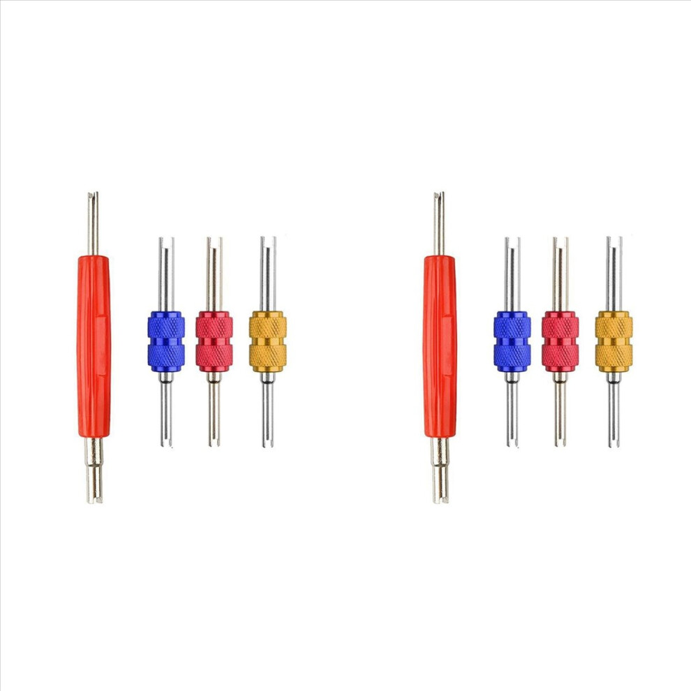 4Pcs R134 R12 A/C Hvac Schrader Valve Stem Core Remover Tool 4853188006991