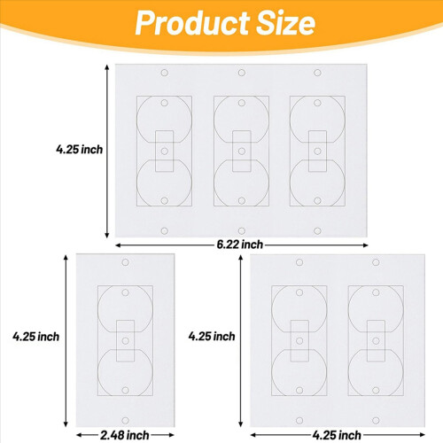 20Pcs Wall Insulation Outlet Insulators Sealers for Light, Switch 1
