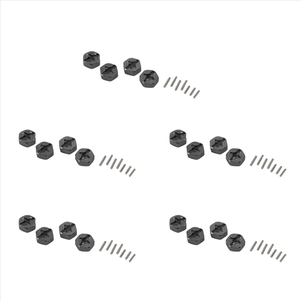 Aluminum Alloy 12Mm Combiner Wheel Hub Hex Adapter Upgrades, Gray 4853188008070