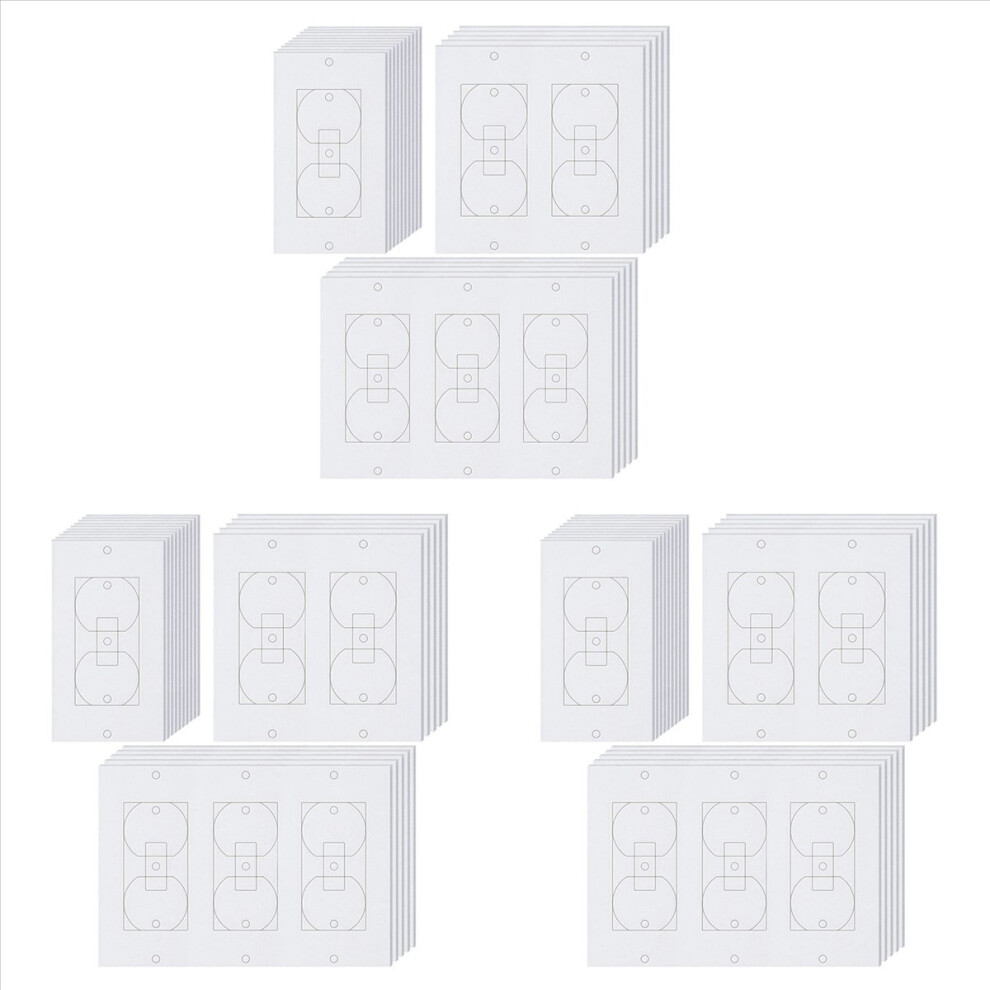20Pcs Wall Insulation Outlet Insulators Sealers For Light, Switch 4853158820190