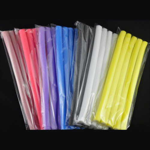 Fast 10pcs Soft Foam Twist Curls DIY Styling Hair Rollers Tool 1