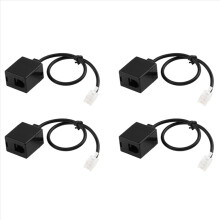 Cabo de extensão adaptador de fone de ouvido com conector macho para porta dupla fêmea