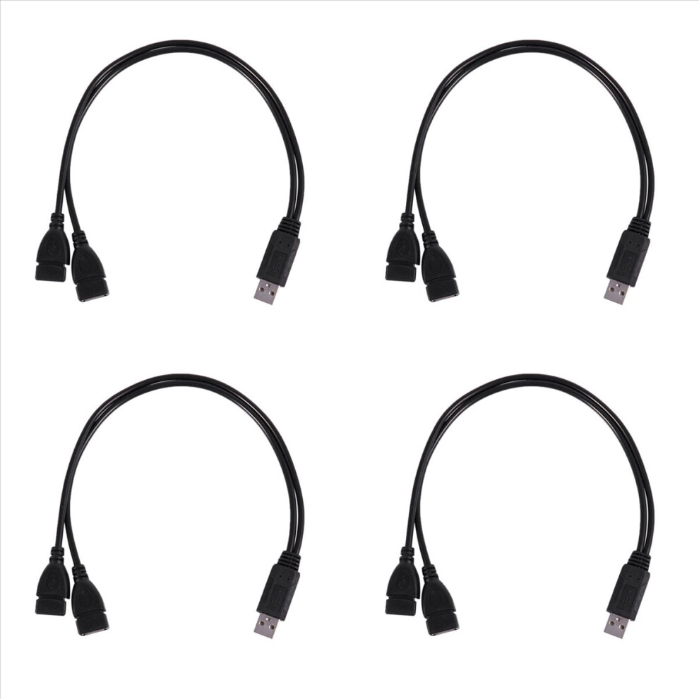 Usb 2.0 A Male To 2 Dual Usb Female Jack Y Splitter Hub Adapter Cable 4853188042951