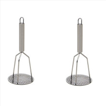 Stainless Steel Potato Masher with Handle for Creamy Mashed Potato