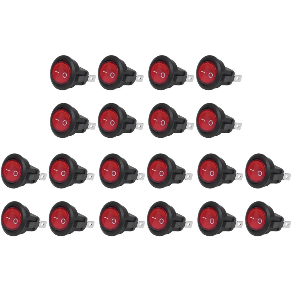 Interrupteur A Bascule Bipolaire On Off Rouge 3 Broches 220V 4853158881283