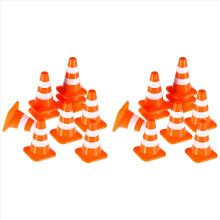 10 peças de cones de estrada em miniatura, cones de construção, cones de trânsito para crianças, brinquedos