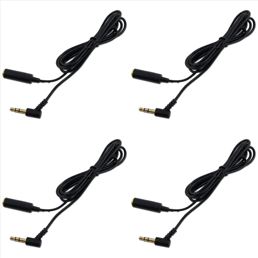 Audio Extension Cable 3.5Mm Cord For On Ear Headphones Black 4853188003853