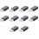 Black USB 2.0 Type A Female to Micro-USB B Female Adapter Plug 1