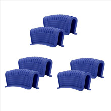 Silicone Pan Handle Cover Ear Clip Cast Iron Handle Holder,Blue,2PCS