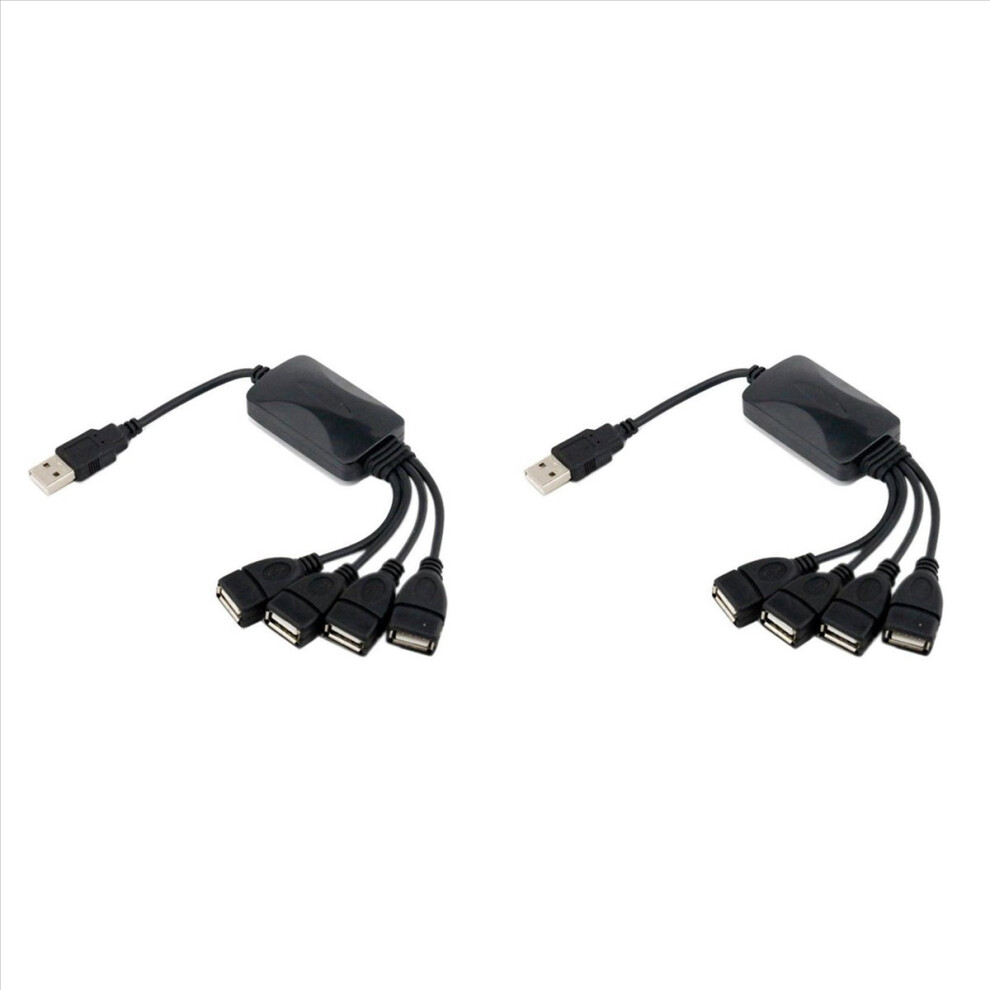 1 Male To 4 Female Usb Hub Splitter Extend Cable Usb 2.0 Extension 4853188072392