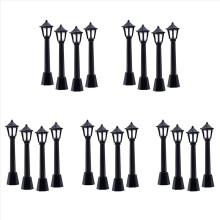 4Pcs Straße Post Lichter Modell Eisenbahn Zug Lampe Post Lichter