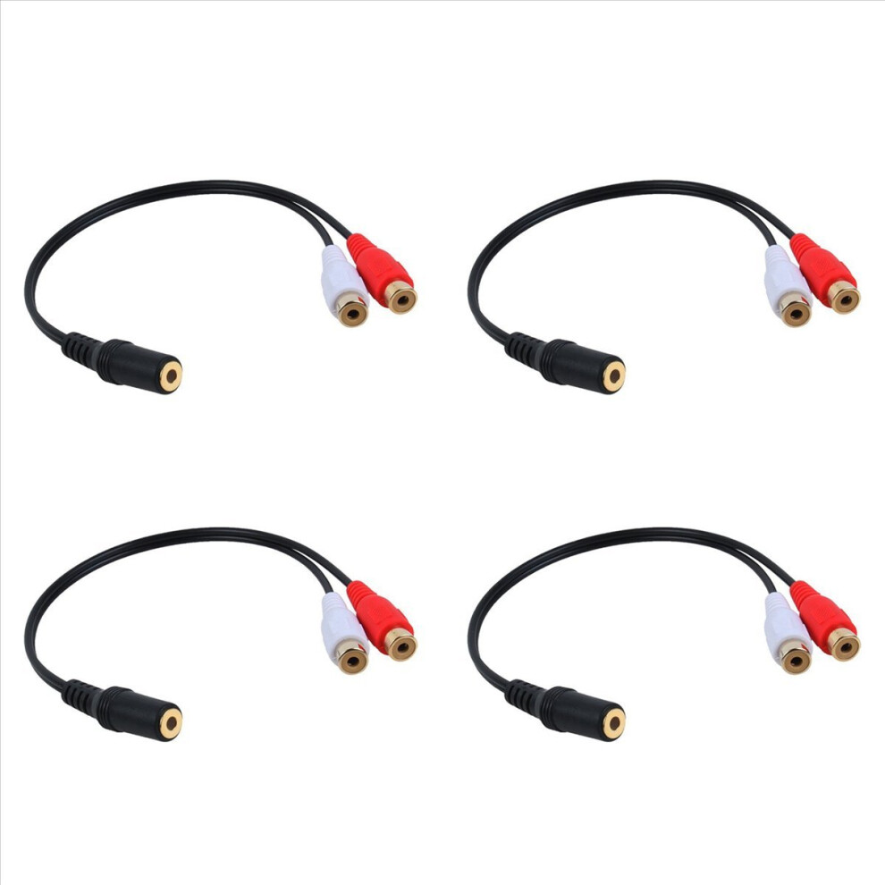 Photos - Other for Computer Markenlos 3,5 mm Jack hembra a 2 hembra Jacks Divisor de audio Negro (15cm)