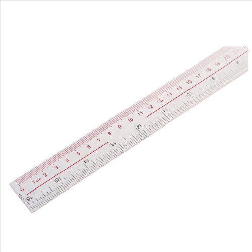 Μέτρο μήκους 40cm 16 ιντσών, διαφανής πλαστικός χάρακας με ίσια άκρη 2
