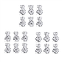3-Pairs Earring Backs,Earring Backs Lifter(Silver)