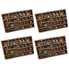1:12 Miniature Trinket Shelf Crystal Dollhouse Decor Printers Tray