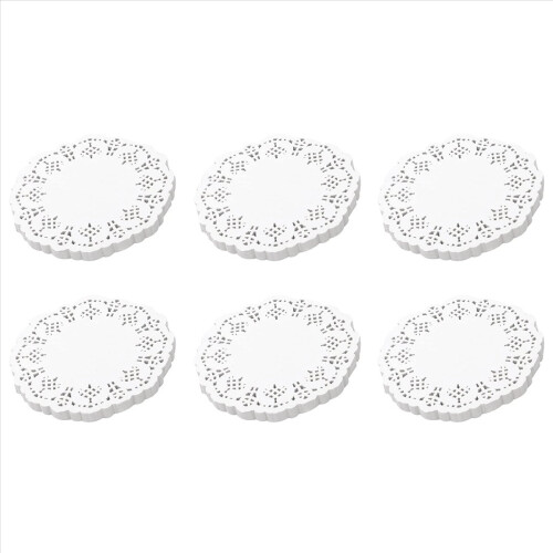 Lace Doilies Paper 100 Pcs,4.5 inch Liners for Cake,Tableware Display
