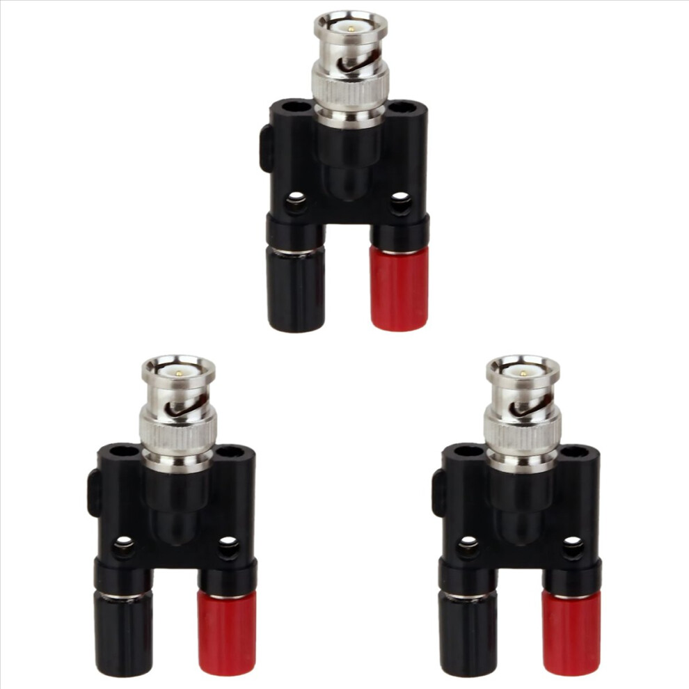 Bnc Plug 4Mm Banana Plug Splitter Connector Bnc Male Plug To 2 X 4Mm 4853188009831