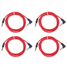 3.5mm 1/8“ 4 Pole Car AUX Audio Cord Cable Record Headphone RED