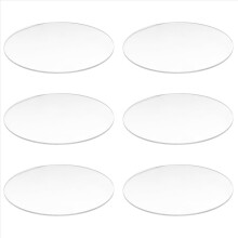 Transparent 3mm thick Mirror Acrylic round Disc Diámetro:60mm