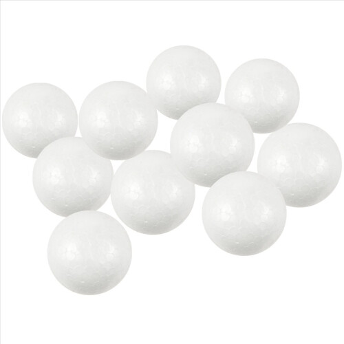 10x Decoration Modelling Craft Polystyrene Foam Ball Sphere 6cm-White 1