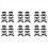 Pacote com 12 bigodes falsos autoadesivos sortidos 1