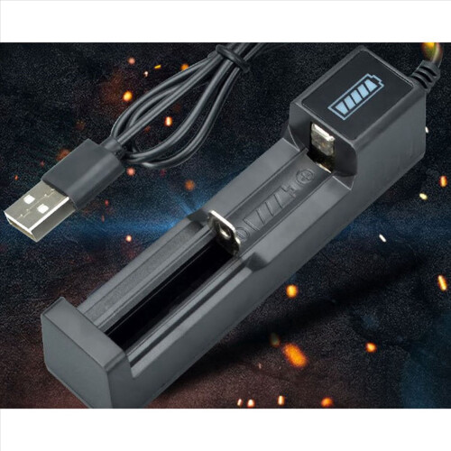 Φορτιστής μπαταρίας USB 1 υποδοχής γενικής χρήσης γρήγορης φόρτισης για 18650 26650 2