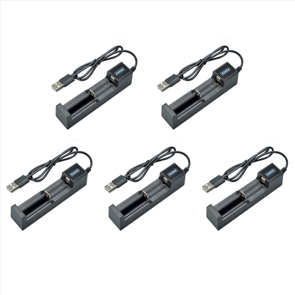 Photos - Other for Computer Markenlos Battery Charger USB 1 Slot Universal Quick Charging for 18650 26650 