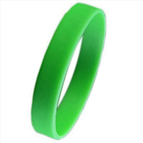 Pulsera de silicona verde 1
