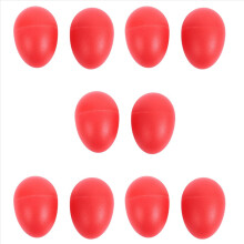 1 Paar Kunststoff Percussão Musical Ei Maracas Shaker Rot