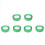 Groene plastic 7 cm diameter sponsvinger natte geldkassier 2 stuks 1