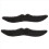 12 Pack Self Adhesive Assorted Fake Moustache / Mustache Set 4