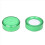 Groene plastic 7 cm diameter sponsvinger natte geldkassier 2 stuks 3