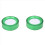 Groene plastic 7 cm diameter sponsvinger natte geldkassier 2 stuks 2