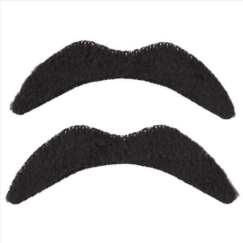 12 Pack Self Adhesive Assorted Fake Moustache / Mustache Set 1