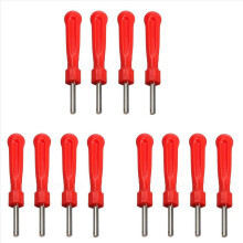 4 piezas Extractor de núcleo de válvula de neumático Herramienta de reparación de neumáticos Destornillador