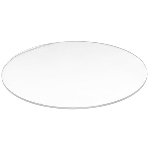 Transparent 3mm thick Mirror Acrylic round Disc Diameter:85mm 1