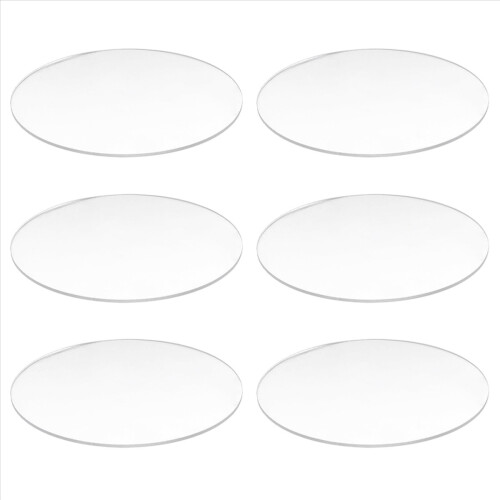 Transparent 3mm thick Mirror Acrylic round Disc Diameter:85mm