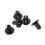 6mm x 12mm Plastic Rivets Car Push Clips 50 Pcs 7