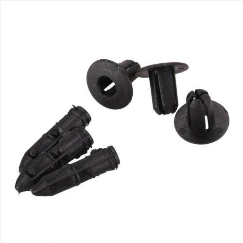 6mm x 12mm Plastic Rivets Car Push Clips 50 Pcs 2