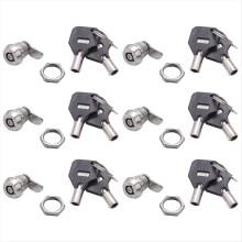Cabinet Door Quarter Turn Security Tubular Cam Lock w Keys