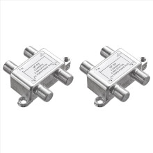 3-weg coaxiale kabelsplitter, 5-2400 MHz, werkt met CATV, STB-box